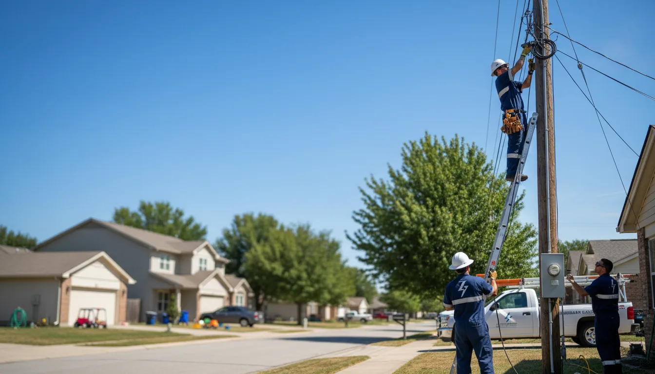 Residential electrician providing installation services in Vandalia, MI
